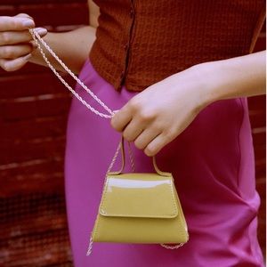 Super Mini Trapezoid Crossbody Bag